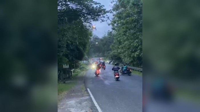 Foto tangkapan layar video pelajar hendak tawuran di Purworejo.