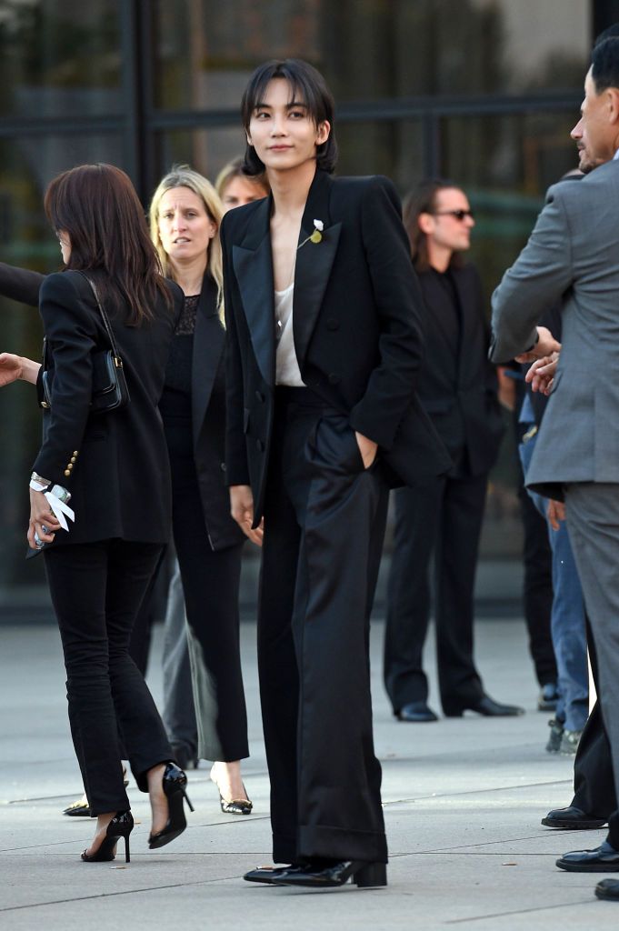 BERLIN, GERMANY - JUNE 12: Jeonghan Yoon (Jeong-Han Yoon) attends the Saint Laurent SS24 Menswear collection presentation at Neue Nationalgalerie on June 12, 2023 in Berlin, Germany. (Photo by Tristar Media/WireImage)