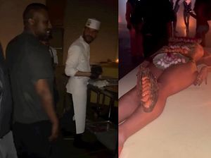 Kanye West Ultah ke-46, Sajiannya Sushi di Atas Tubuh Wanita Telanjang!