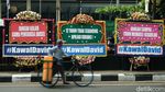 Karangan Bunga Kawal David Berjejer, Sentil Mario Dandy Penguasa Jaksel