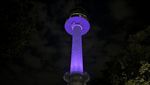 Landmark Korsel Diterangi Warna Ungu Saat Hari Jadi BTS Ke-10