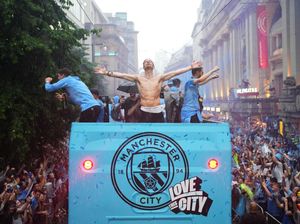 Manchester is Blue! City Parade Treble Winners