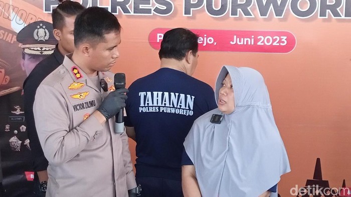 Pasutri penipu umrah fiktif di Purworejo, Selasa (13/6/2023).