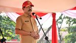 Momen Pelepasan Ribuan Praja Magang di Majalengka