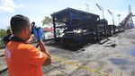 Potret Konveyor Batu Bara yang Terbakar di Pelabuhan Jetty Meulaboh Aceh