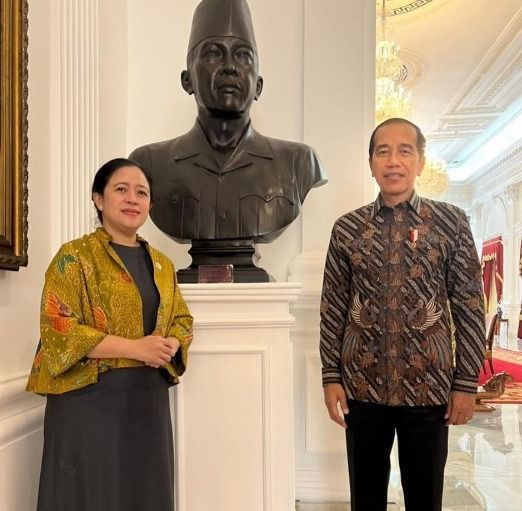 Puan bertemu Jokowi di Istana Merdeka hari ini.