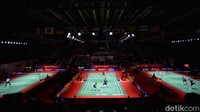 Babak 32 besar Indonesia Open 2023 digelar di Istora Senayan, Jakarta, Selasa (13/6/2023).