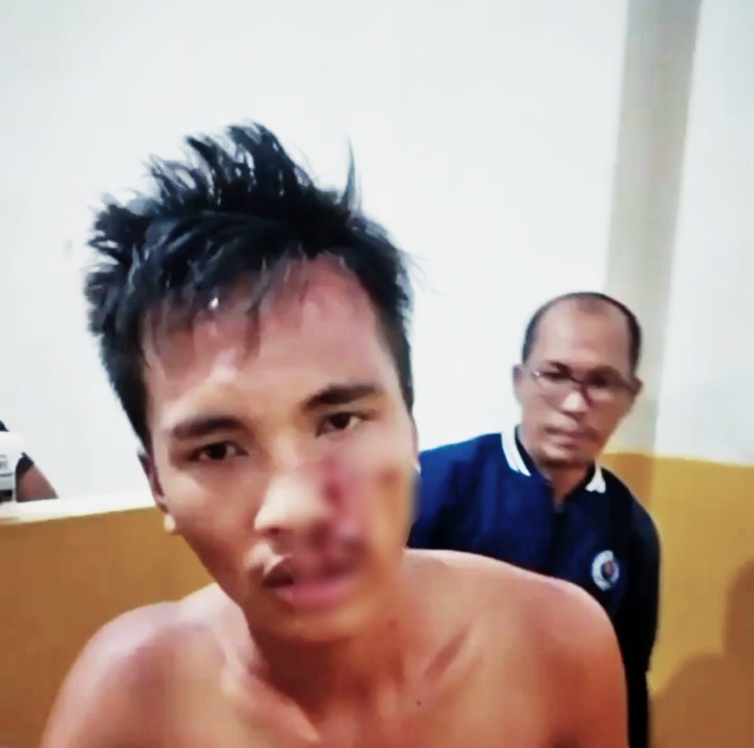 Tampang Yosa Warman, sopir truk yang menabrak dan menyeret sepeda motor di Jambi. (Foto: Istimewa)