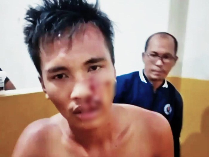Tampang Yosa Warman, sopir truk yang menabrak dan menyeret sepeda motor di Jambi. (Foto: Istimewa)