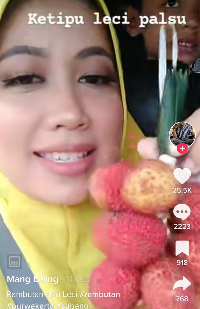 Tertipu leci palsu yang ternyata rambutan