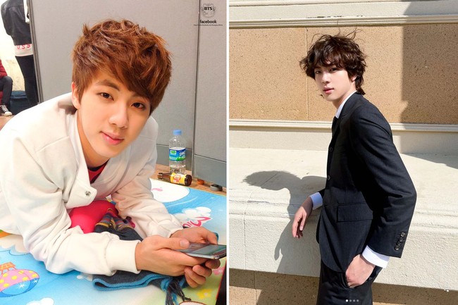 Jin BTS punya rambut bervolume sejak debut dengan album 2 COOL 4 SKOOL. Begini penampilannya saat syuting video klip The Astronaut sebelum berangkat wamil. Foto: dok. Facebook BTS