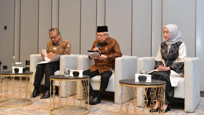 Wapres Maruf Amin Bertemu WNI di Uzbekistan (Matius Alfons/detikcom)