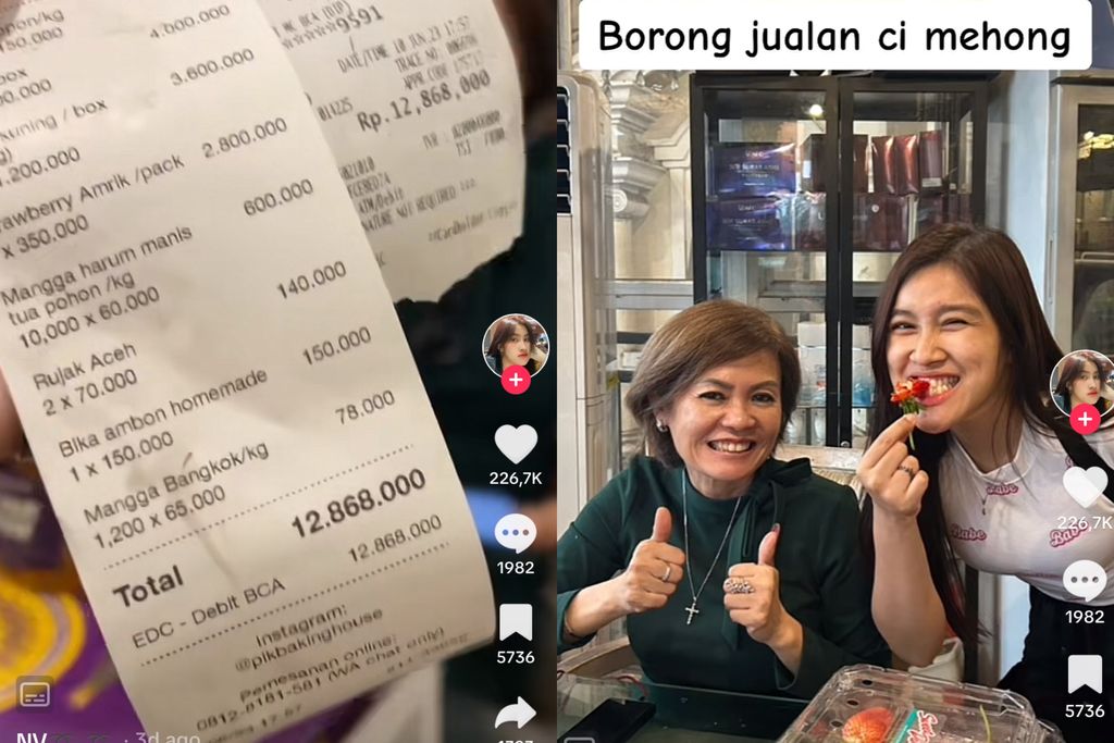 Netizen ungkap total belanjaan di toko Ci Mehong