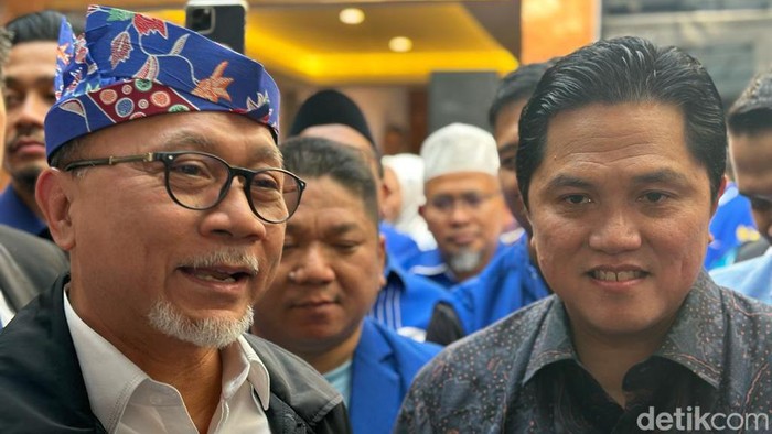 Erick Thohir ketemu Zulhas di Surabaya