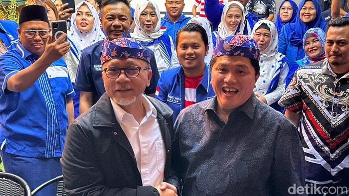 Erick Thohir ketemu Zulhas di Surabaya