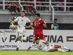 Laga Indonesia vs Palestina digelar di Stadion Gelora Bung Tomo, Rabu (14/6/2023).
