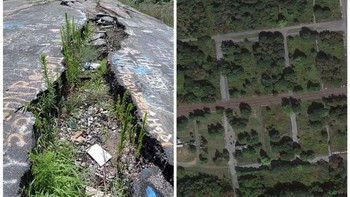 Tidak sepenuhnya jelas kapan api di tambang di bawah Centralia, PA, dimulai (atau bagaimana), tetapi kemungkinan telah terbakar setidaknya sejak tahun 1962. Api perlahan menyebar, meningkatkan tingkat toksisitas di dalam dan sekitar kota. Upaya untuk memadamkan api bawah tanah ditinggalkan pada awal 1990-an. Setelah kota itu dikutuk dan kode posnya dicabut, hanya beberapa penduduk yang tersisa pada tahun 2020. Foto: Ranker