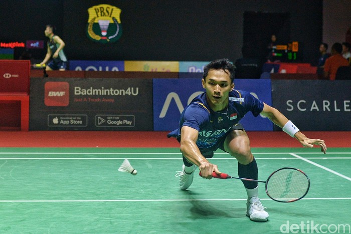 Jonatan Christie berhasil ke babak 16 besar Indonesia Open 2023, Rabu (14/6). Jojo melaju usai mendepak wakil Jepang, Kanta Tsuneyama.