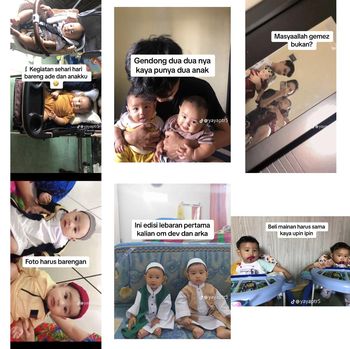 Kisah unik ibu dan anak kandung hamil barengan, viral di media sosial.