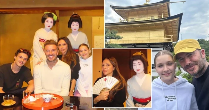 Liburan ke Jepang, David Beckham dan Keluarga Makan Ramen hingga Ngeteh Bareng Geisha