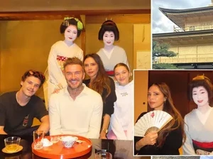 Liburan ke Jepang, David Beckham Nikmati Ramen dan Ngeteh Bareng Geisha