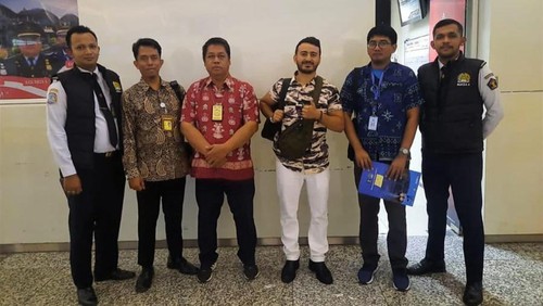 Mohamed Reda Della, WNA Kanada, dideportasi dari Bali setelah membuat keributan dan membawa senjata tajam di Seminyak, Kuta, Badung.