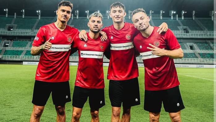 Para pemain Timnas Indonesia.