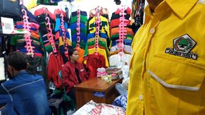 Pedagang Pakaian Pasar Senen Kebanjiran Order Atribut Pemilu
