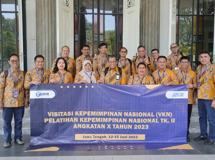 Peserta Pelatihan Kepemimpinan Nasional II Angkatan X Lembaga Administrasi Negara (LAN) Republik Indonesia