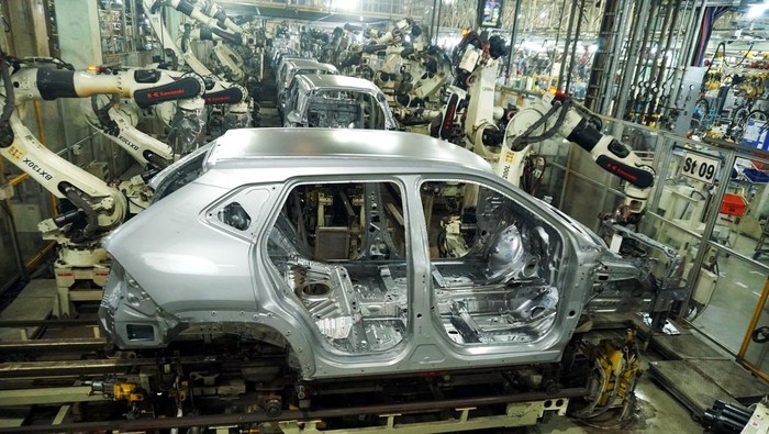 Proses produksi Yaris Cross di Karawang Proses produksi Yaris Cross di Karawang
