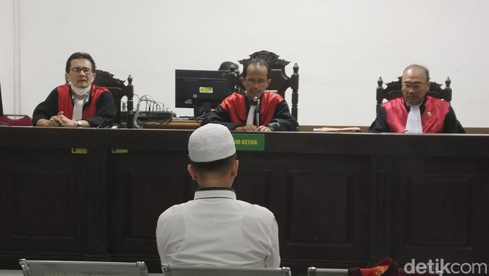Sidang pembacaan nota pembelaan terdakwa kasus pemotongan dana hibah kelembagaan di Tasikmalaya, Rabu (14/6/2023).