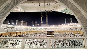 Suasana Masjidil Haram Mulai Dipadati Jemaah Haji