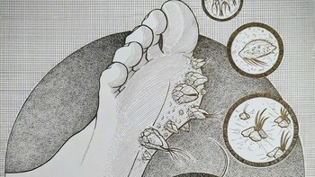 Dalam bahasa sehari-hari disebut Tanduk Penyihir, adalah arthropoda darat parasit yang terkait dengan teritip gooseneck yang mendiami lantai hutan Pasifik Barat Laut. Tidak seperti sepupu akuatik mereka, mereka tidak membutuhkan badan air untuk bertahan hidup. Akhir abad ke-18 dan awal abad ke-19 pembalak abad biasanya akan mendapatkan infestasi dari mengenakan kaus kaki basah di daerah yang penuh dengan larva.Obatnya adalah dengan melapisi kaki yang sakit dengan minyak sampai parasit mati lemas, lalu tunggu beberapa hari hingga lapisan permukaan kulit yang menempel hilang. terkelupas secara alami, melepaskan cangkangnya. Foto: Ed Harrington