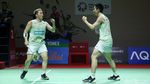 Ganda Putra Nomor 2 Dunia Melaju ke 8 Besar Indonesia Open 2023