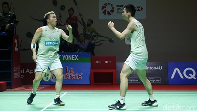 Ganda Putra Nomor 2 Dunia Melaju ke 8 Besar Indonesia Open 2023