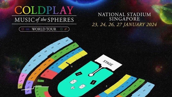 Harga Tiket Konser Coldplay Singapura 2024