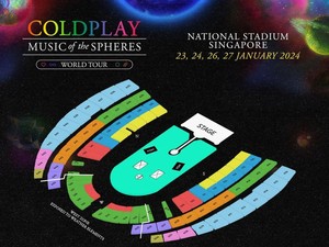 Jadwal Konser Coldplay Singapura Selama 6 Hari serta Harga Tiketnya