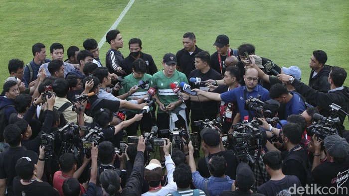 Timnas Indonesia melakukan sesi latihan jelang laga melawan Argentina di GBK pada Senin (19/6/2023) mendatang.