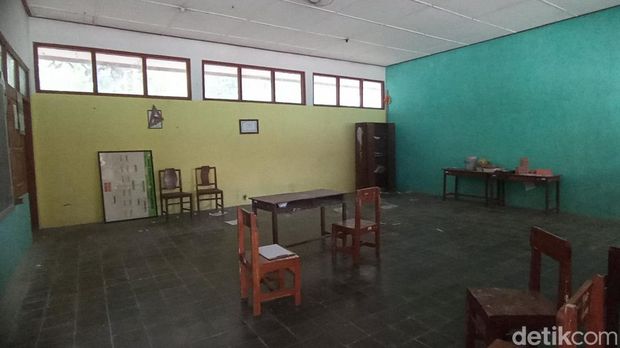 Kondisi SDN Ngrojo, Kembang Nanggulan, Kulon Progo, Kamis (15/6/2023).