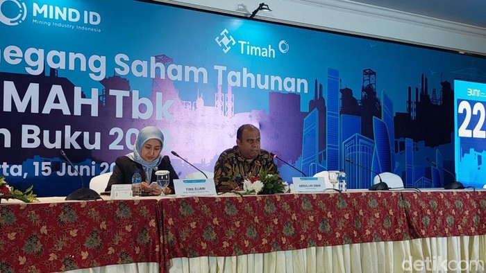 Konferensi pers PT Timah Tbk