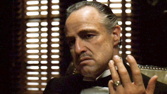 Marlon Brando saat tampil di The Godfather (1972).