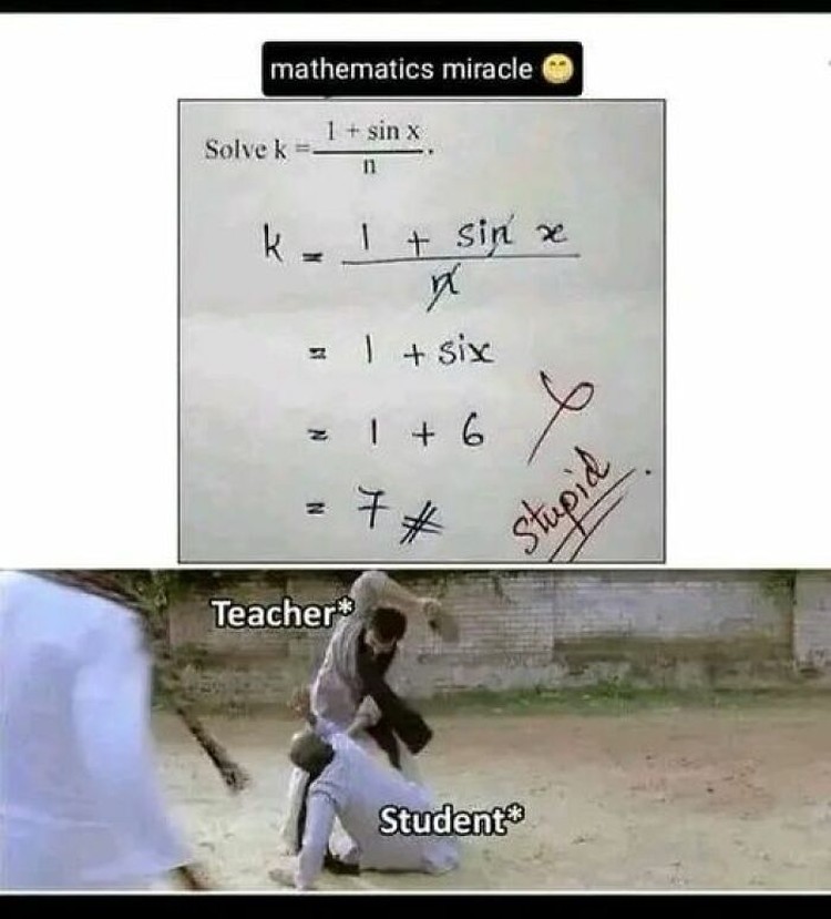 Meme yang Cuma Bisa Dipahami yang Jago Matematika notelibrary via Bored Panda