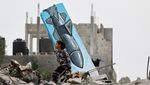 Mural Hiasi Sisa-sisa Rumah yang Hancur di Gaza