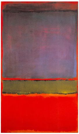 No. 6 (Violet, Green, and Red) karya Mark Rothko.