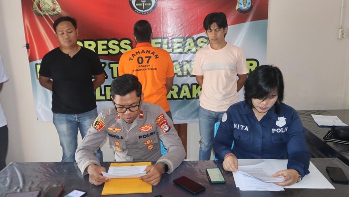 Polisi merilis pelaku pencurian sapi majikan sendiri di Tarakan, Kalimantan Utara.