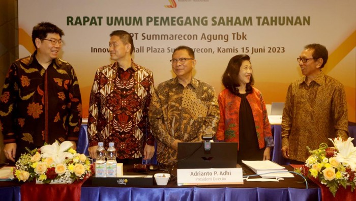 Summarecon Tebar Dividen Rp 115 M PT Summarecon Agung Tbk akan bagikan dividen sebesar Rp 115,5 miliar tahun buku 2022. Total penghasilan komprehensif tahun berjalan untuk tahun buku yang berakhir 31 Desember 2022 sebesar Rp 781 M.