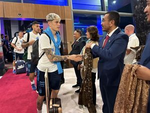 Tanpa Messi dan Di Maria, Timnas Argentina Tiba di Indonesia