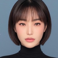 Aplikasi AI tidak banyak mengubah wajah Ayu Dewi. Penampilannya tetap dikenali namun dengan versi a la Korea. Foto: Instagram