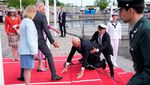 Detik-detik Raja Norwegia Jatuh Tersandung di Denmark