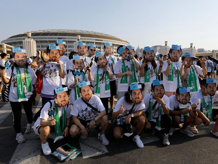 Euforia Suporter China Saat Laga Argentina Vs Australia